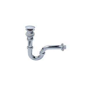 Krom Lavabo Sifonu Stoplu (Pop-up)