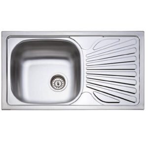 Damlalıklı Evye S.S. 430 45x85 cm 0,4 mm