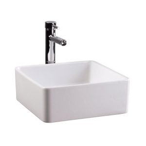 EGE Lagina 49 cm Tezgahüstü Kare Lavabo